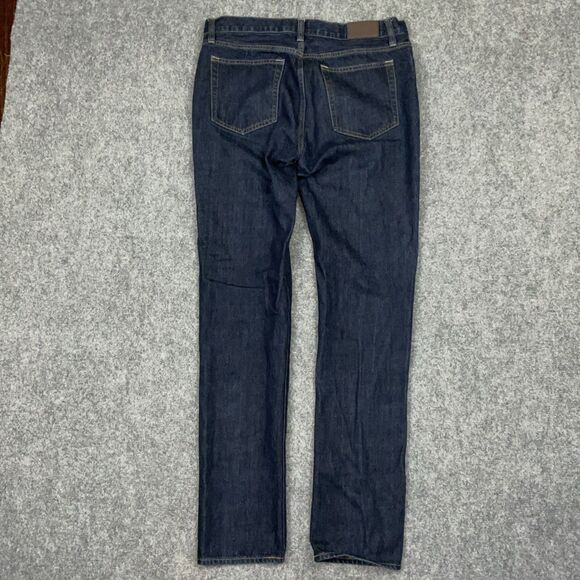 J. Crew Jeans Mens  Size 32  Blue The Driggs Straight Dark Wash - Picture 8 of 9
